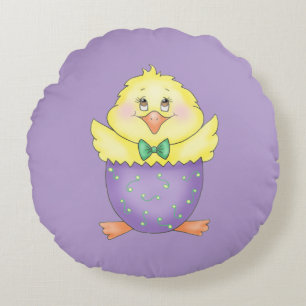 Coussins Ronds Poussin de Pâques