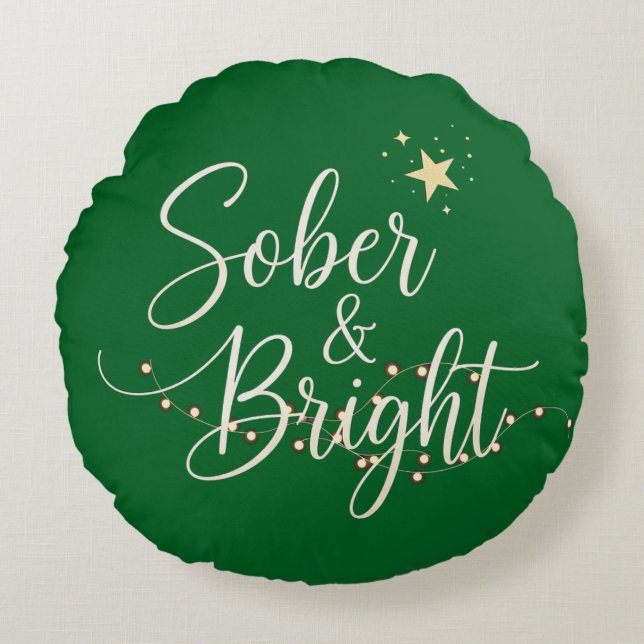 Coussins Ronds Premier noël sobre (Devant)