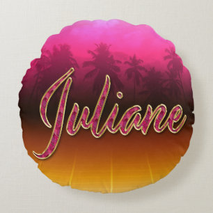 Coussins Ronds Prénom de Juliane