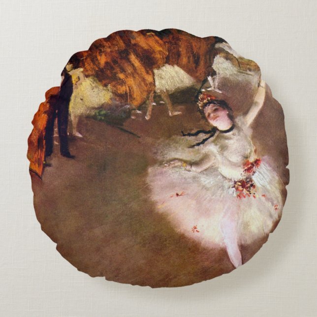 Coussins Ronds Prima Ballerina, Rosita Mauri par Edgar Degas (Devant)