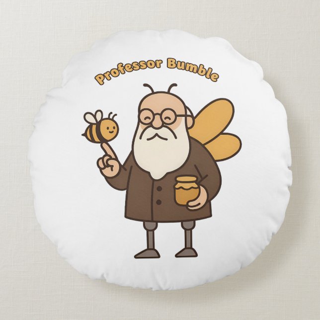 Coussins Ronds Professor Bumble Round Pillow (Devant)