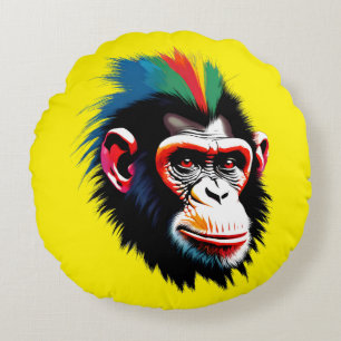 Coussins Ronds Punk Chimp