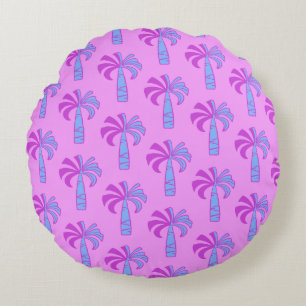 Coussins Ronds Pupule Palmier Vintage Hawaïen