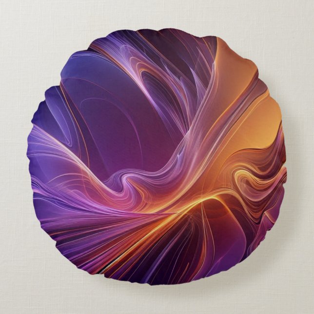 Coussins Ronds Radiant orange purple (Devant)