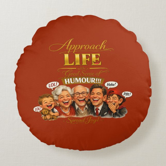 Coussins Ronds Radiate joy (Devant)