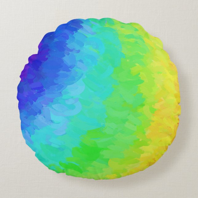 Coussins Ronds Rainbow Icy (Devant)