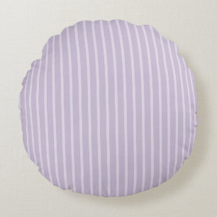 Coussins Ronds Rayures de lavande violette