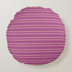 Coussins Ronds Rayures roses et violettes motif sans couture