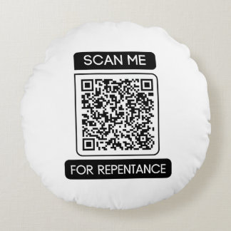 Coussins Ronds Rechercher un code QR de repentance