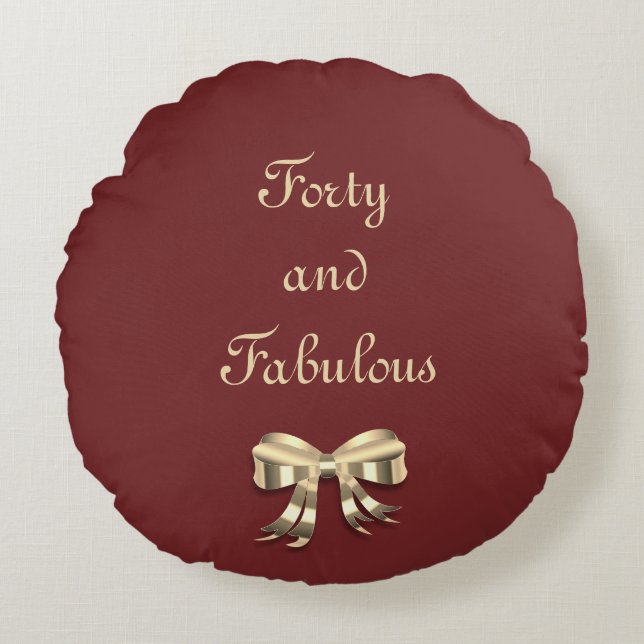 Coussins Ronds Red et Gold Quarty et Fabulous (Devant)