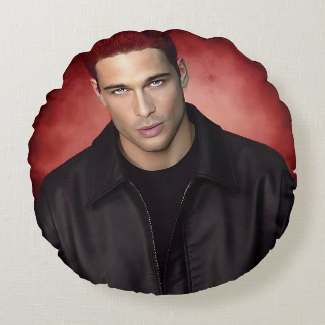 Coussins Ronds Red Gravity round cushion (Devant)