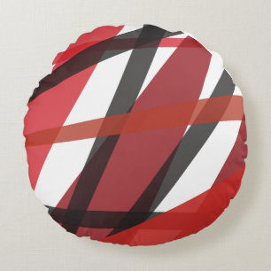 Coussins Ronds Red Lines CERCLE DE VIE JETON Oreiller