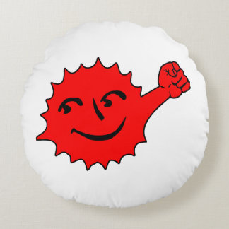 Coussins Ronds Red Sun Cheer Mascot