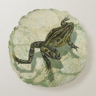 Coussins Ronds Remonter le crapaud dans l'eau