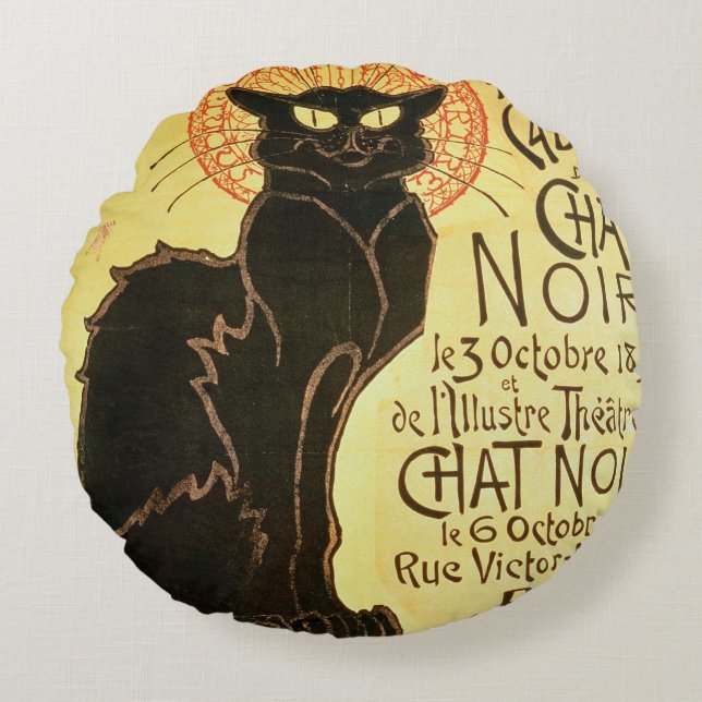 Coussins Ronds Réouverture du cabaret Noir de conversation, 1896 (Devant)