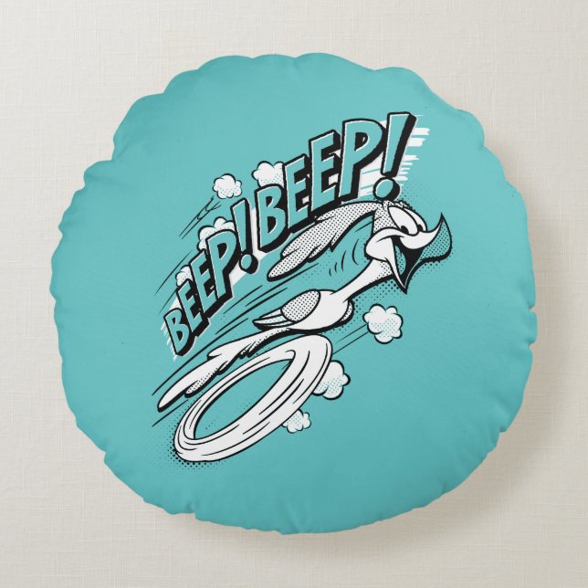 Coussins Ronds ROAD RUNNER™ BEEP BEEP!™ demi-teinte (Devant)