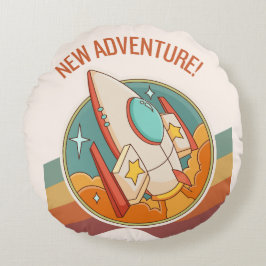 Coussins Ronds rocketship nouvelle aventure