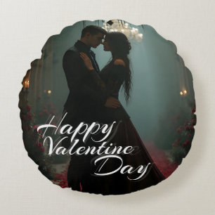 Coussins Ronds Romance à la Rose Hall pour la Saint-Valentin