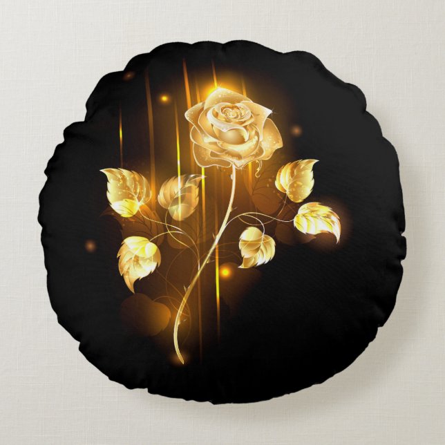 Coussins Ronds Rose d'or ( rose d'or ) (Devant)