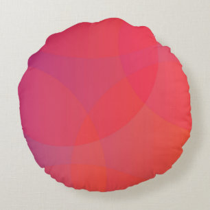 Coussins Ronds rose, orange, moderne, simple, cool, art tendance