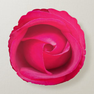 Coussins Ronds Rose rose romantique rouge