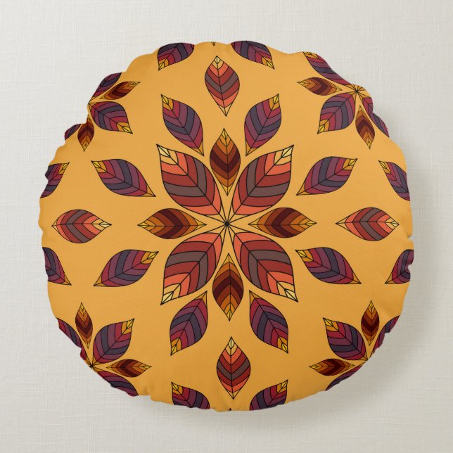Coussins Ronds Rosette de récolte (Devant)