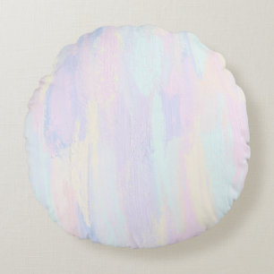 Coussins Ronds Rubriques de peinture Pastel