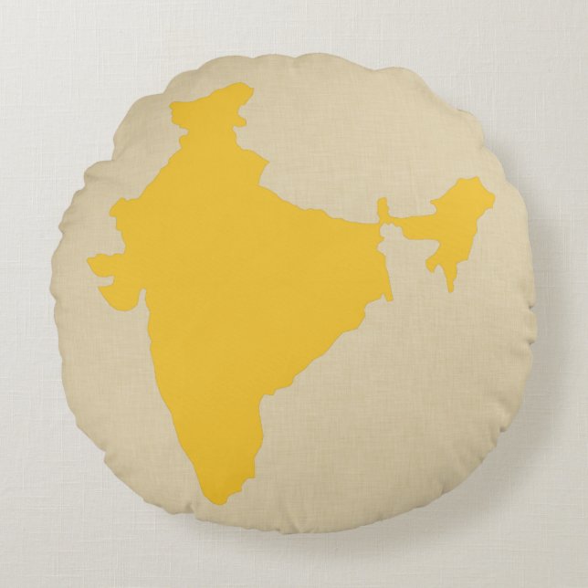 Coussins Ronds Saffron Spice Moods Inde (Devant)