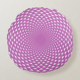 Coussins Ronds Sahasrara chakra de la couronne mandala en violet