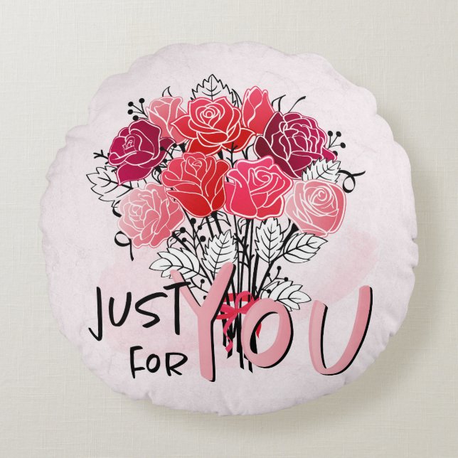 Coussins Ronds Saint Valentin (Devant)