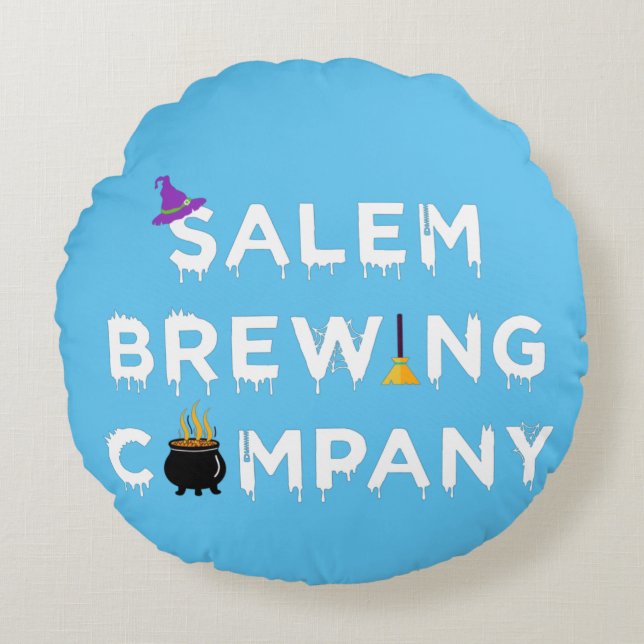 Coussins Ronds Salem Brewing Company White (Devant)