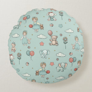 Coussins Ronds Salle enfant enchanteresse