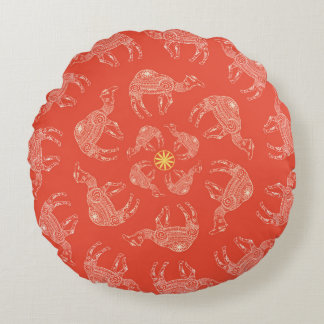 Coussins Ronds Salutation Belle carte avec chameau. Cadre de l'an