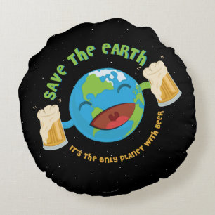 Coussins Ronds Sauvez la terre