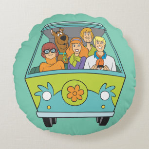 Coussins Ronds Scooby-Doo & Gang Mystery Machine