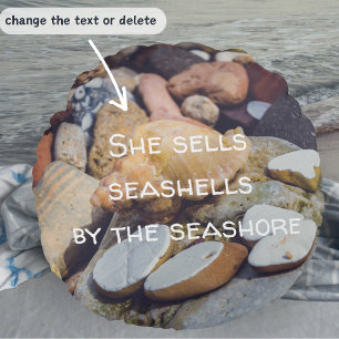 Coussins Ronds Seashell at the Seashore