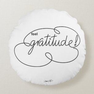 Coussins Ronds sentir GRATITUDE - Nuage gras