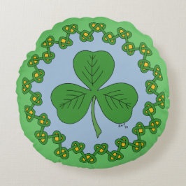 Coussins Ronds Shamrock et réseau