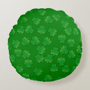 Coussins Ronds Shamrocks chatoyants