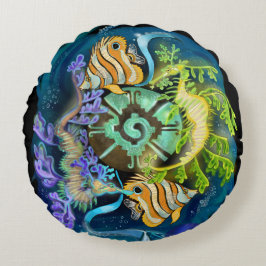 Coussins Ronds SIGNE Zodiaque Pisces