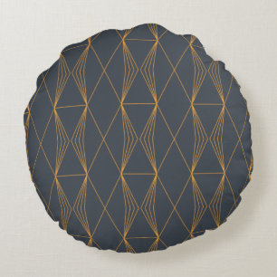Coussins Ronds Simple, élégant, cool, motif graphique en ligne 