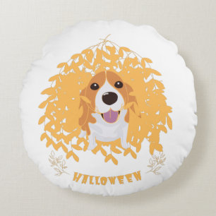 Coussins Ronds Simple Elegant Mignonne mon chien et halloween