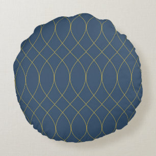 Coussins Ronds Simple, moderne, cool, tendance courbe, lignes ond