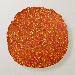 Coussins Ronds Sinopia Orange Parties scintillant