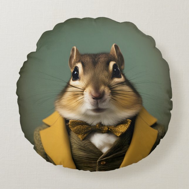 Coussins Ronds Smart Chipmunk (Devant)