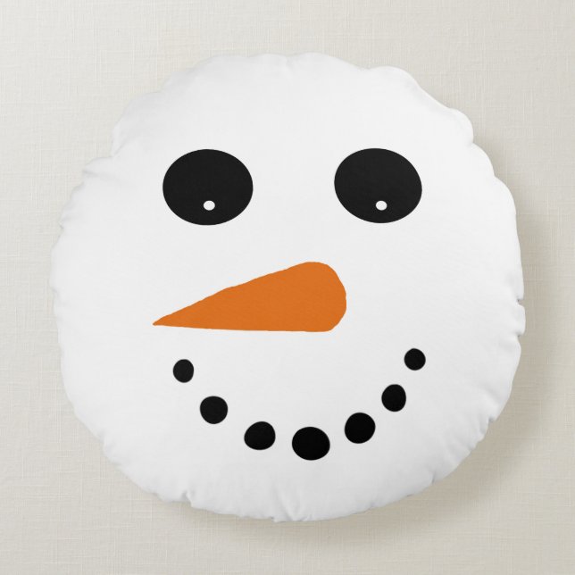 Coussins Ronds Snowman (Devant)