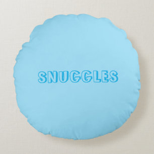 Coussins Ronds "Snuggings" bleu clair