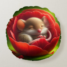 Coussins Ronds Souris couchée
