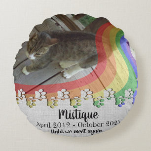 Coussins Ronds Souvenir commémoratif de l'animal de compagnie Kee
