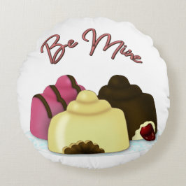 Coussins Ronds Soyez le bonbon de la Saint-Valentin